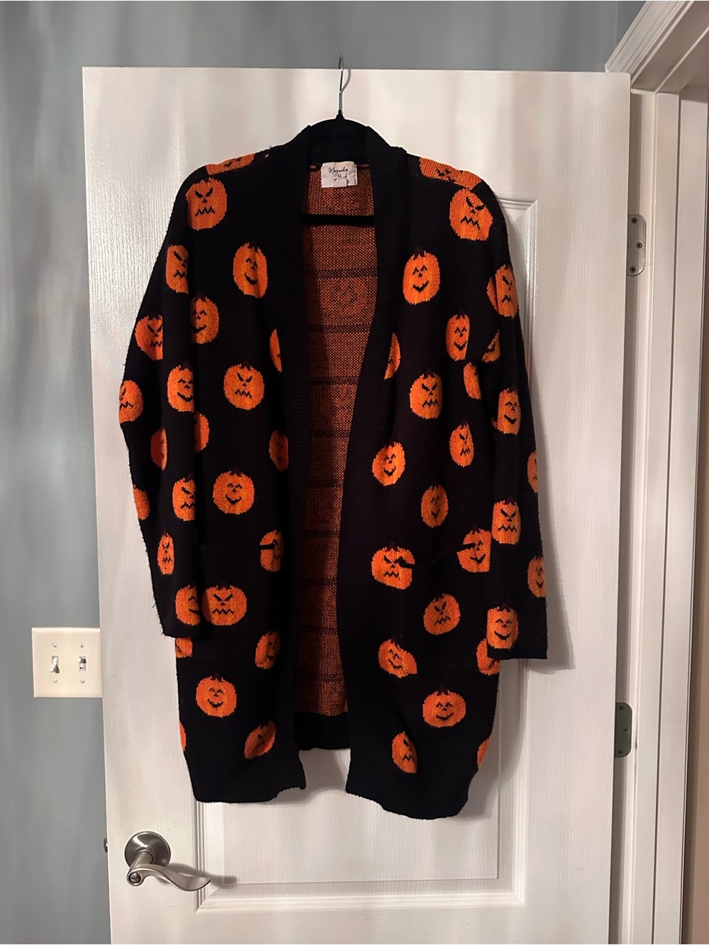 Unique Vintage Jack-O-Lantern Pumpkin Cardigan